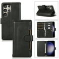 thumbnail image 1 of Wallet Case for Samsung Galaxy S25 Ultra with Wrist Strap [9 Card Slots] PU Leather RFID Blocking ID Credit Holder & Outer Pocket Folio Flip Kickstand Magnetic Clasp Shockproof Phone Cover,Black, 1 of 10