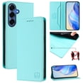 thumbnail image 1 of Wallet Case for Samsung Galaxy S26+ 5G 6.7inch, [RFID Blocking] PU Leather Magnetic Folio with 2 Card Slot Kickstand Flip Cover Shockproof Phone Case,Mint Green,For Galaxy S26+ 5G, 1 of 8