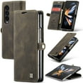 thumbnail image 1 of Wallet Case for Samsung Galaxy Z Fold4, Premium PU Leather Card Slots Holder RFID Blocking Flip Cover with Magnetic Closure Kickstand Soft Silicone Shockproof Case for Samsung Galaxy Z Fold4,Coffee, 1 of 6