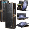 thumbnail image 1 of Wallet Case for Samsung Galaxy Z Fold5 2023,Magnetic Protect PU Leather Flip Case with Card Holder Cash Slot RFID Blocking Kickstand Shockproof Protection Case (Brown), 1 of 9