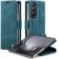 thumbnail image 1 of Wallet Case for Samsung Galaxy Z Fold5,Magnetic Protect PU Leather Flip Case with Card Holder Cash Slot RFID Blocking Kickstand Shockproof Protection Case for Samsung Z Fold5 (Teal), 1 of 9