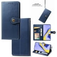 thumbnail image 1 of Wallet Case for Samsung S10 Plus Magnetic Clasp Folio Kickstand Premium Leather Case with Hand Strap, [RFID Blocking] Credit Card Slots Shockproof TPU Inner Cover for Samsung Galaxy S10 Plus, Blue, 1 of 8