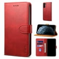 thumbnail image 1 of Wallet Case for Samsung S21 FE 5G 6.4" 2021 Release, Allytech Card Holder Flip Cover Scratch-Free Magnetic Button Folding Book Style Stand Phone Case for Samsung Galaxy S21 FE 6.4", Red, 1 of 1