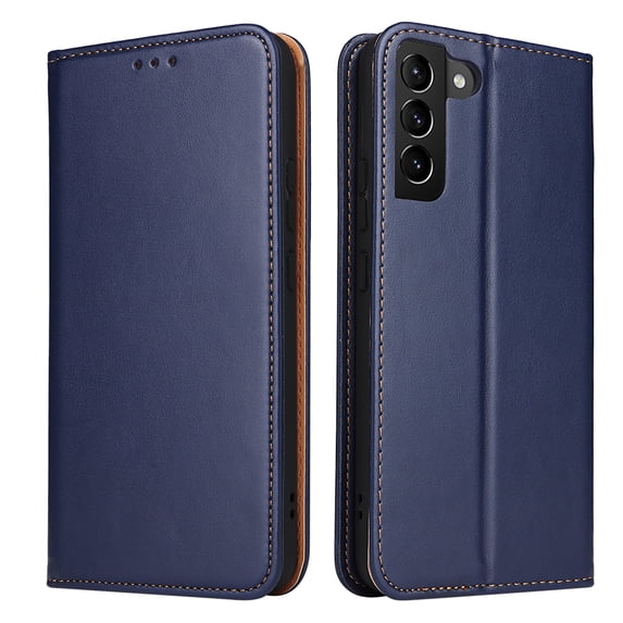Wallet Case For Samsung S22 Plus, Case Wallet-High Quality Leather Magnetic Closure Case-RFID Blocking Card Holders-Shockproof TPU Shell Folio Cover Women Men For Samsung Galaxy S22 Plus, Blue