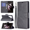 thumbnail image 1 of Wallet Case for Samsung S22 Ultra, Retro Solid Color Premium Leather Credit Card Holder Wallet RFID Blocking Case with Wrist Strap Stand Magnetic Flip Cover for Samsung Galaxy S22 Ultra, black, 1 of 9