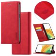 thumbnail image 1 of Wallet Case For Samsung S8, Premium PU Leather Flip Strong Magnetic Closure [Kickstand][RFID Blocking][Card Holder Slots] Retro Shockproof Cover Men/Women For Samsung Galaxy S8, Red, 1 of 11
