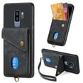 thumbnail image 1 of Wallet Case for Samsung S9 Plus,Retro Premium Leather Credit Card Holder RFID Blocking Case with Wrist Strap Stand Magnetic Clasp Flip Anti-Scratch Cover for Samsung Galaxy S9 Plus,Black, 1 of 7