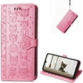 thumbnail image 1 of Wallet Case for Xiaomi Redmi Note 11 Pro 4G,Cat Dog Cartoon Cute Style with ID Card Holder PU Leather Flip Phone Cover for Xiaomi Redmi Note 11 Pro 5G      Pink, 1 of 13