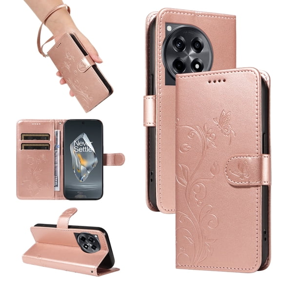 Wallet Case for OnePlus Ace 3, PU Leather Card Slots with Kickstand Function Shockproof Cover for OnePlus Ace 3