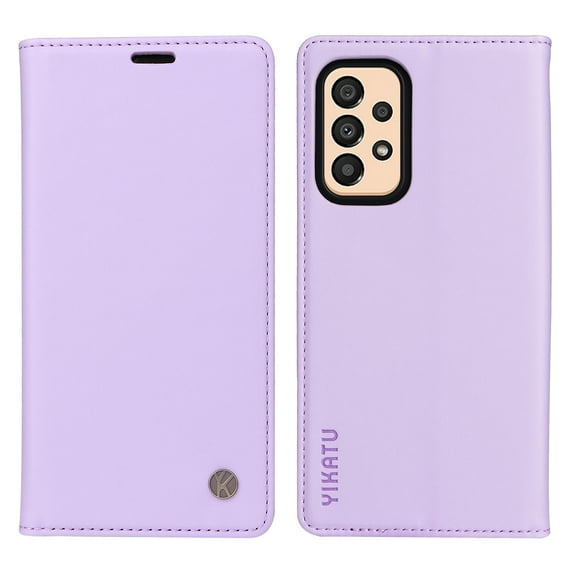 Wallet Case for Samsung Galaxy A23 5G, Kickstand and 2 Card Slots, Shockproof and Scratch Resistant, Purple