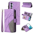 thumbnail image 1 of Wallet Case for Samsung Galaxy A54 5G, PU Leather Zipper Storage Bag Kickstand Shockproof Flip Cover for Samsung Galaxy A54 5G, 1 of 5