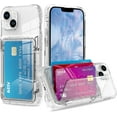 thumbnail image 1 of Wallet Case for iPhone 15 with 3-4 Credit Card Holder Slot Shockproof Hybrid Heavy Duty Protection Clear Phone Cover Compatible with 15 6.1 Inch 2023, 1 of 10