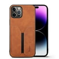 thumbnail image 1 of Wallet Case for iPhone 16 Pro Max, Retro PU Leather [Slim & Lightweight] Back Card Holder Shockproof Anti-Drop Case for iPhone 16 Pro Max - Brown, 1 of 6