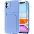 thumbnail image 1 of Wallet Case for iPhone 11 (6.1 inch), Card Holder Camera Protection Cover for iPhone 11 + Screen Protector, Soft Slim Card Slot Case Compatible with iPhone 11 Phone Case -Purple, 1 of 13
