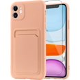thumbnail image 1 of Wallet Case for iPhone 11 (6.1 inch), Card Holder Camera Protection Cover for iPhone 11 + Screen Protector, Soft Slim Card Slot Case Compatible with iPhone 11 Phone Case -Pink, 1 of 13