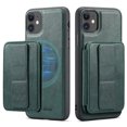 thumbnail image 1 of Wallet Case for iPhone 11, Compatible with MagSafe for Men Women, Detachable Magnetic Clasp Wallet Phone Case with Card Slots Holder RFID Blocking for iPhone 11, Green, 1 of 12