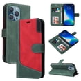 thumbnail image 1 of Wallet Case for iPhone 11 Pro, Buisiness Luxury PU Leather Credit Card Slots Holder Kickstand Magnetic Clasp Phone Cover with Soft Silicone Inner Shockproof Drop Resistant Case,Green, 1 of 8