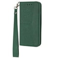 thumbnail image 1 of Wallet Case for iPhone 11 Pro Max 6.5 Inch, PU Leather Woven Texture Phone Case with Kickstand Magnet Card Slots Wrist Strap Cover for iPhone 11 Pro Max,Green, 1 of 10