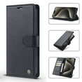 thumbnail image 1 of Wallet Case for iPhone 12 Mini, [Card Slots] Cash Holder Folio PU Leather Cover, [RFID Blocking] Flip Stand Case with [TPU Shockproof Interior Case] Compatible for iPhone 12 Mini, Black, 1 of 8