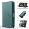 thumbnail image 1 of Wallet Case for iPhone 12 Mini, [Card Slots] Cash Holder Folio PU Leather Cover, [RFID Blocking] Flip Stand Case with [TPU Shockproof Interior Case] Compatible for iPhone 12 Mini, Green, 1 of 8