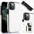 thumbnail image 1 of Wallet Case for iPhone 12 Pro / 12 with Card Holder, Back Folio Flip Premium PU Leather Kickstand Card Slots Case, Double Strong Magnetic Clasp Durable Shockproof Case for iPhone 12 Pro / 12,White, 1 of 9