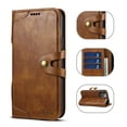 thumbnail image 1 of Wallet Case for iPhone 12 Pro Max for Business Women Men, Allytech Card Holder Pocket PU Leather TPU Back Flip Kickstand Magnetic Closure Cover for iPhone 12 Pro Max 6.7 inch 2020, Brown, 1 of 4