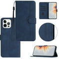 thumbnail image 1 of Wallet Case for iPhone 12 Pro Max, [RFID Blocking][Kickstand][Magnetic Closure] Flip Folio Wallet Case PU Leather Card Slots and Detachable Hand Strap Phone Case For iPhone 12 Pro Max,Darkblue, 1 of 10