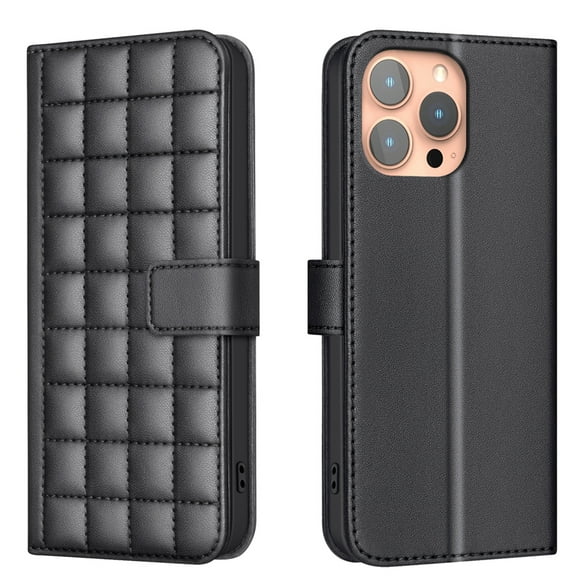 Wallet Case for iPhone 12 Pro Max with Wrist Strap & Shoulder Strap, Multiple Card Slots Folio Purse PU Leather Stand Full Body Protection Phone Case Cover for iPhone 12 Pro Max, Black