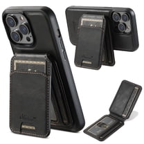 Wallet Case for iPhone 13 Pro, Compatible with MagSafe Magnetic Detachable Premium PU Leather Flip Case Cover with Card Slots Holder Kickstand for iPhone 13 Pro 6.1 Inch - Black