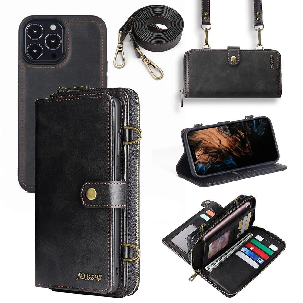 iPhone 8-7 Plus Wallet Case Leather Crossbody Stand India | Ubuy