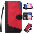 thumbnail image 1 of Wallet Case for iPhone 13 Pro Max, Buisiness Luxury PU Leather Credit Card Slots Holder Kickstand Magnetic Clasp Phone Cover with Soft Silicone Inner Shockproof Drop Resistant Case,Black, 1 of 7