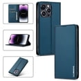 thumbnail image 1 of Wallet Case for iPhone 13 Pro Max, Classic Shockproof PU Leather Magnetic Flip Cover with Card Holder Stand Feature and Full Body Protection Phone Case Cover for iPhone 13 Pro Max, Blue, 1 of 1
