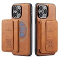 thumbnail image 1 of Wallet Case for iPhone 13 Pro Max, Compatible with MagSafe for Men Women, Detachable Magnetic Clasp Wallet Phone Case with Card Slots Holder RFID Blocking for iPhone 13 Pro Max, Brown, 1 of 13