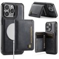 thumbnail image 1 of Wallet Case for iPhone 13 Pro Max,Compatible with MagSafe for Men Women,Detachable Magnetic Wallet Phone Case with Card Holder,Kickstand,PU Leather Shockproof Anti-fall Phone Case,Black, 1 of 12