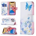 thumbnail image 1 of Wallet Case for iPhone 13 Pro Max,PU Leather Flip Folio Magnetic Closure Slim Shell Dual Layer Heavy Duty Protective Bumper Card Holder Book Case for Apple iPhone 13 Pro Max,Butterfly Flower, 1 of 7