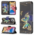 thumbnail image 1 of Wallet Case for iPhone 13 Pro, PU Leather Flip Cover Folio Magnetic Closure Slim Shell Dual Layer Heavy Duty Protective Bumper Card Holder Book Case for Apple iPhone 13 Pro,Jewelry Butterfly, 1 of 7