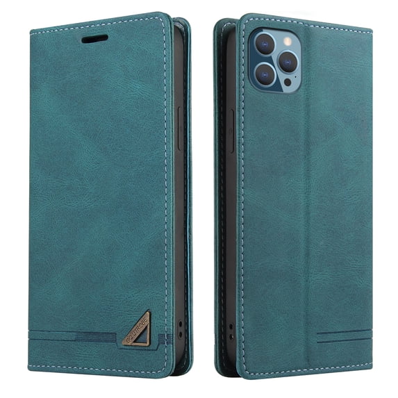 Wallet Case for iPhone 13 Pro, PU Leather Magnetic Closure Folio Flip Case with Kickstand Credit Card Holders Slots Shockproof TPU Inner Shell Phone Cover for iPhone 13 Pro (6.1inch),Blue