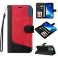thumbnail image 1 of Wallet Case for iPhone 14 Pro Max, Buisiness Luxury PU Leather Credit Card Slots Holder Kickstand Magnetic Clasp Phone Cover with Soft Silicone Inner Shockproof Drop Resistant Case, Black, 1 of 7