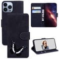thumbnail image 1 of Wallet Case for iPhone 14 Pro Max, Shockproof TPU Inner Case with RFID Blocking Credit Card Holders, PU Leather Folding Book Flip Magnetic Phone Cover for iPhone 14 Pro Max - Black, 1 of 5