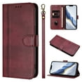 thumbnail image 1 of Wallet Case for iPhone 14 Pro Max, Short Strap PU Leather Case, Premium PU Leather Kickstand Magnetic Folio Cover for iPhone 14 Pro Max with Card Holder, Support Wireless Charging - Winered, 1 of 9