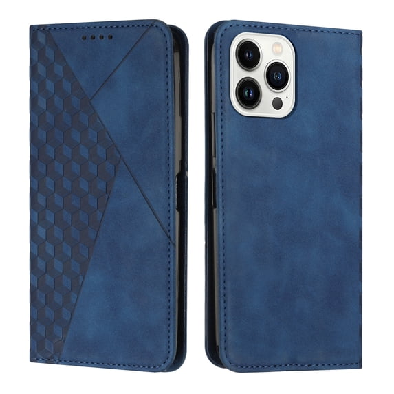 Wallet Case for iPhone 14 Pro Max, Skin-Feeling Strong Magnetic Premium PU Leather Flip Folio Cover with Credit Card Slots Holder Kickstand Shockproof Case for iPhone 14 Pro Max,Royalblue