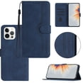 thumbnail image 1 of Wallet Case for iPhone 14 Pro Max, Smile Design Premium Leather Credit Card Holder Wallet RFID Blocking Case with Wrist Strap Stand Magnetic Flip Cover For iPhone 14 Pro Max, Darkblue, 1 of 10