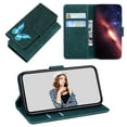 thumbnail image 1 of Wallet Case for iPhone 14 Pro, Shockproof TPU Inner Case with RFID Blocking Credit Card Holders, PU Leather Folding Book Flip Magnetic Phone Cover for iPhone 14 Pro - Green, 1 of 5