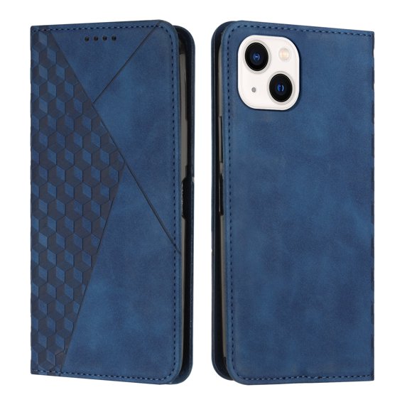Wallet Case for iPhone 14, Skin-Feeling Strong Magnetic Premium PU Leather Flip Folio Cover with Credit Card Slots Holder Kickstand Shockproof Case for iPhone 14,Royalblue