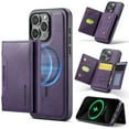 thumbnail image 1 of Wallet Case for iPhone 15 Plus Compatible with MagSafe for Men Women, Detachable Magnetic Wallet Phone Case with Card Slots Holder Kickstand RFID Blocking for iPhone 15 Plus, Purple, 1 of 10
