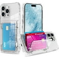 thumbnail image 1 of Wallet Case for iPhone 15 Pro Max with 3-4 Credit Card Holder Slot Shockproof Hybrid Heavy Duty Protection Clear Phone Cover Compatible with 15 Pro Max 6.7 Inch 2023, 1 of 5