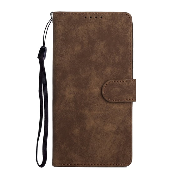 Wallet Case for iPhone 15 Pro Max with Card Slot Cash Holder Kickstand Magnetic Clasp Flip Folio Case, Skin-Friendly PU Leather Soft TPU Shockproof Drop Resistant Matte Plain Phone Cover,Brown