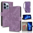 thumbnail image 1 of Wallet Case for iPhone 15 Pro Max,with RFID Blocking Credit Card Slots Holder,Magnetic Closure PU Leather Folio Kickstand with Hand Strap Shockproof Phone Cover For iPhone 15 Pro Max, Purple, 1 of 7