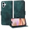 thumbnail image 1 of Wallet Case for iPhone 16 Case Premium Pattern PU Leather Flip Purse Cover with Card Holder Magnetic Closure Shockproof Protective Phone Case with Wrist Strap & Flip Kickstand, Green, 1 of 10