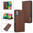 thumbnail image 1 of Wallet Case for iPhone 16, Classic Shockproof PU Leather Magnetic Flip Cover with Card Holder Stand Feature and Full Body Protection Phone Case Cover for iPhone 16, Brown, 1 of 6
